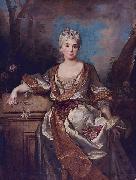 Nicolas de Largilliere Jeanne-Henriette de Fourcy oil painting